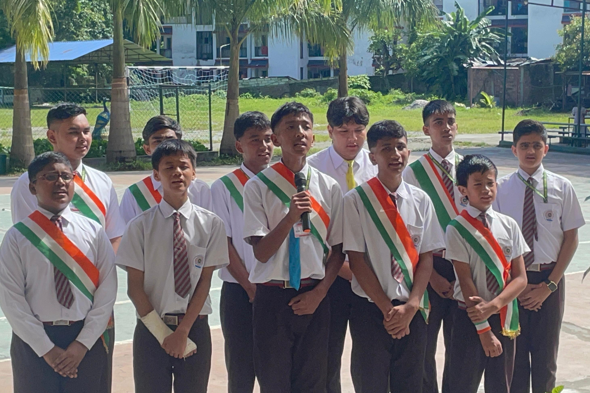 Students at assembly